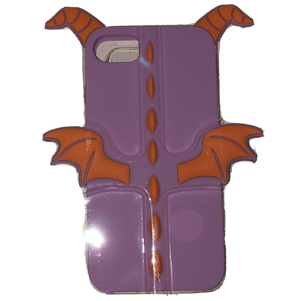 Disney Parks D-Tech Figment Purple Dragon iPhone 6S 7 8 Epcot Silicone NIP